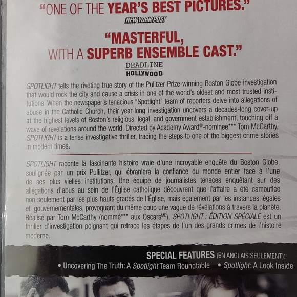 DVD | Spotlight 📽️ | best original screenplay - Picture 3 of 7